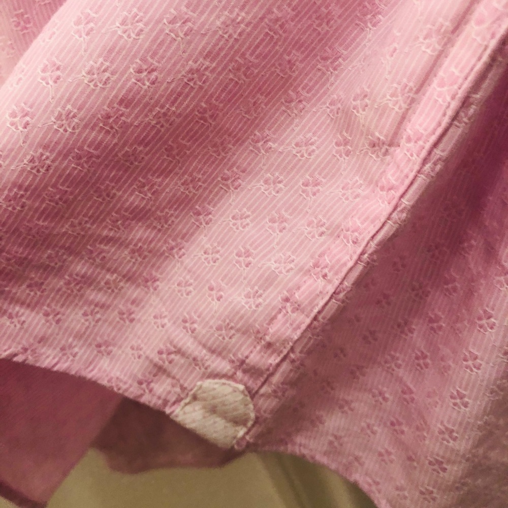 Bugatchi Pink Embossed Clover Small Pattern - image 6